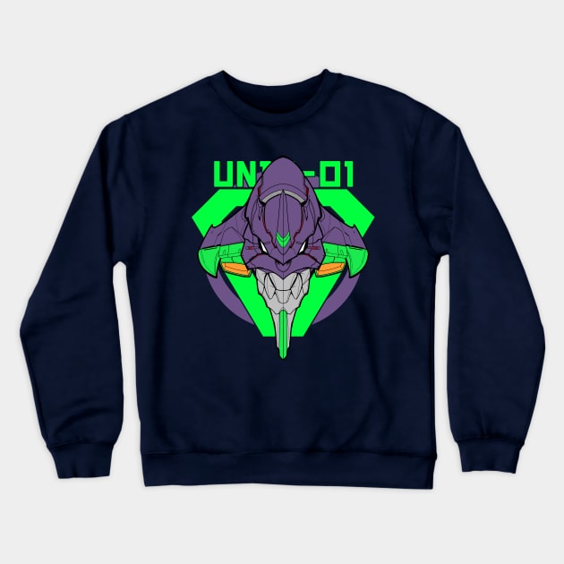 Eva unit 01 Crewneck Sweatshirt by WahyudiArtwork